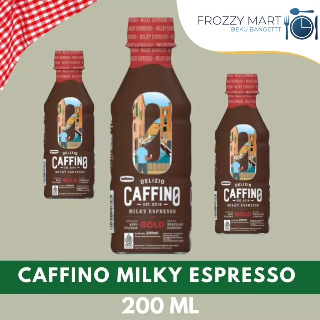 

CAFFINO Milky Espresso 200ml & Oat Cappuccino 200ml – Kopi Susu Botol Siap Minum