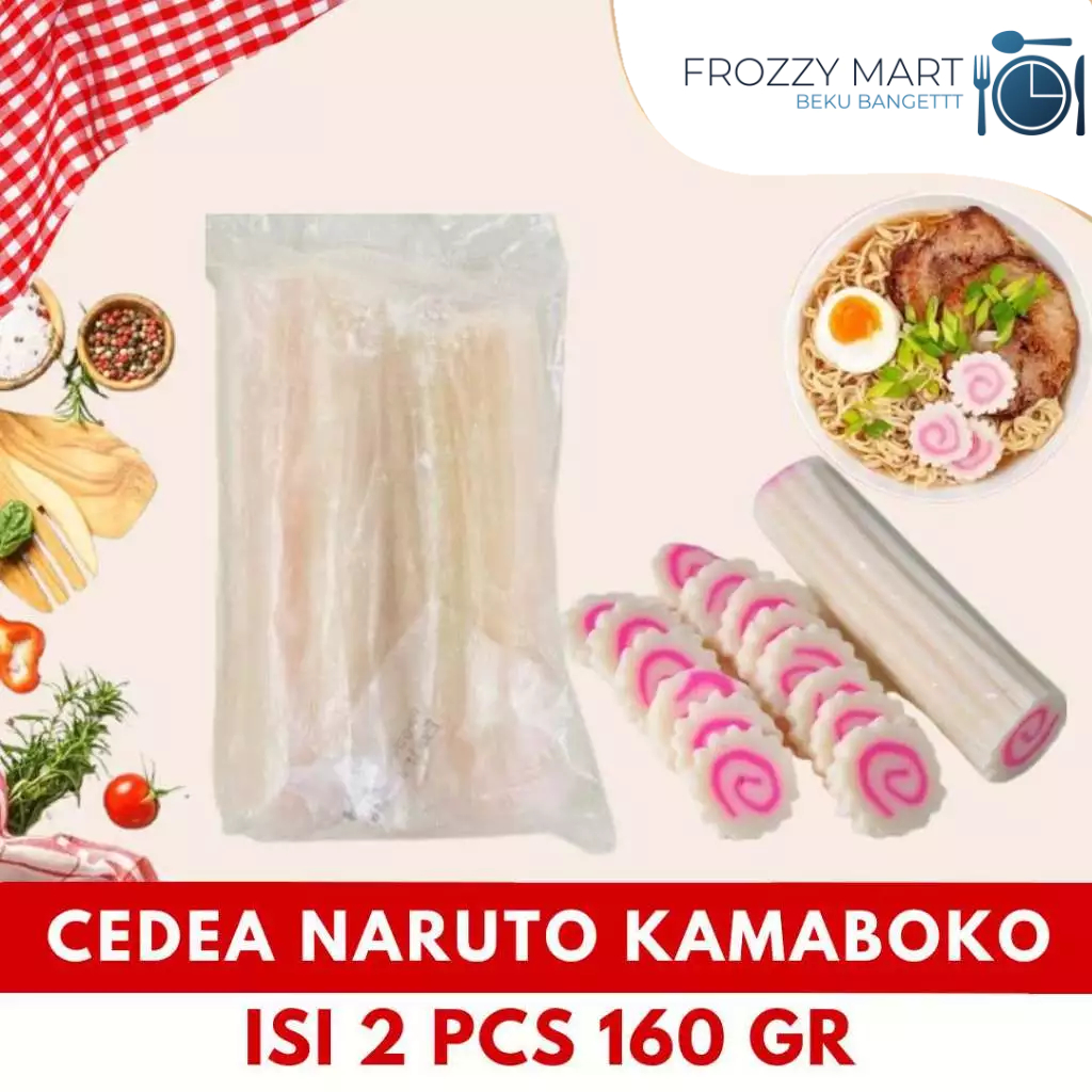 

CEDEA Naruto Kamaboko Isi 2 pcs 160gr – Fish Cake Jepang Frozen Topping Ramen