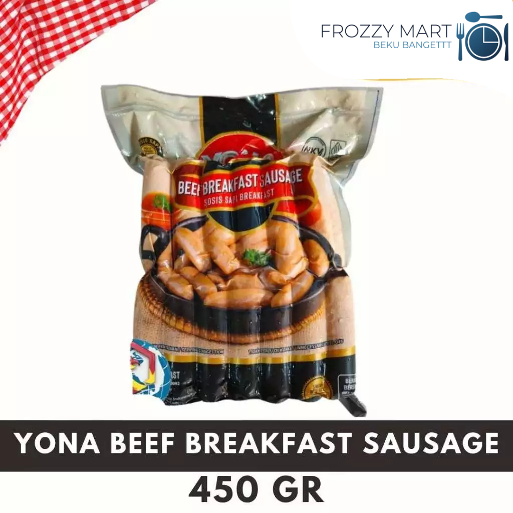 

YONA Beef Breakfast Sausage 450gr | Sosis Sapi Frozen Siap Masak