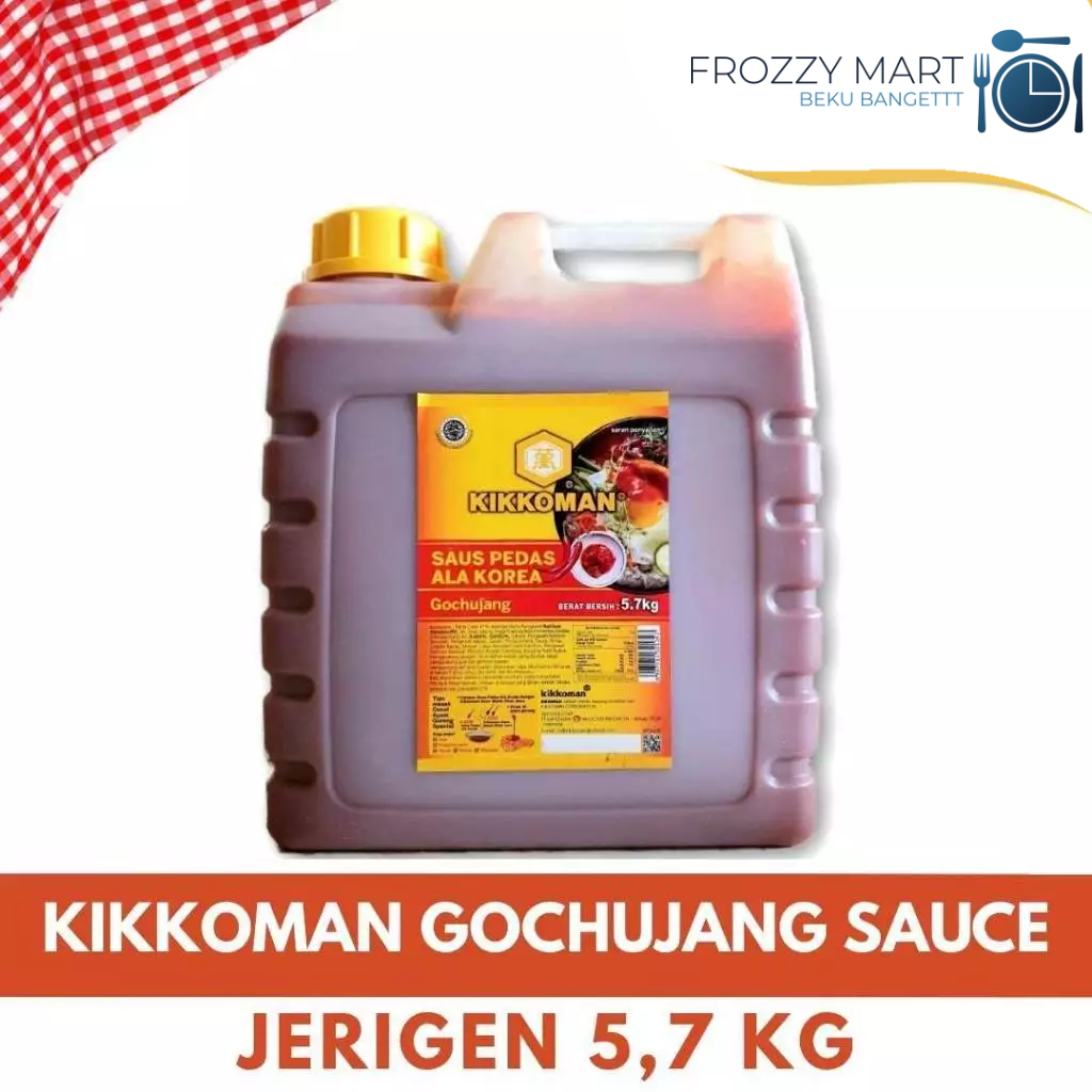 

KIKKOMAN Gochujang Sauce Jerigen 5.7kg – Saus Korea Pedas Gurih untuk Resto & Usaha