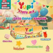 

YUPI PARTY MIX 1 BOX 12PCS ( BELI BANYAK LEBIH MURAH )++