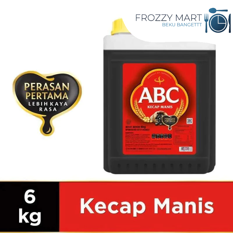 

Kecap ABC Drigen 6kg - Kecap Manis Ukuran Jumbo untuk Usaha & Masakan Rumahan