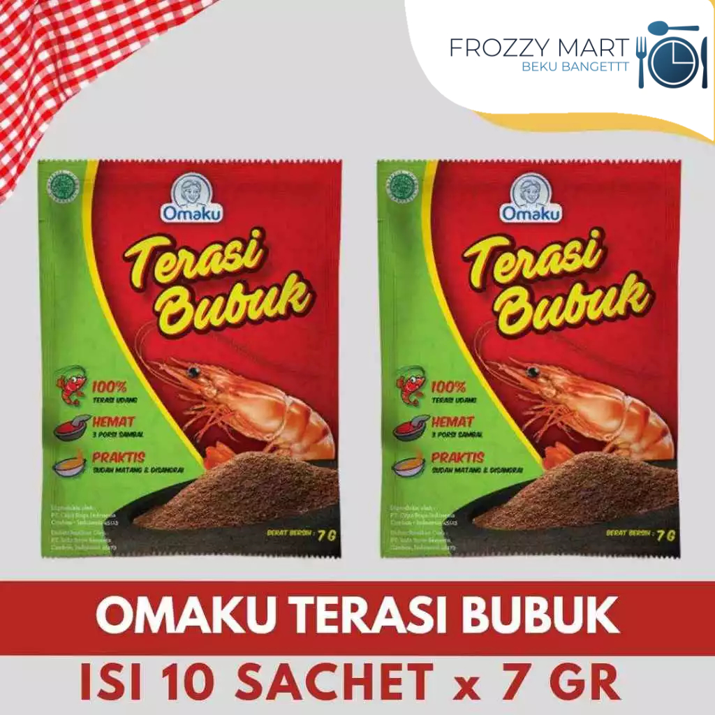 

OMAKU Terasi Bubuk 10 Sachet x 7gr – Bumbu Masak Praktis & Gurih