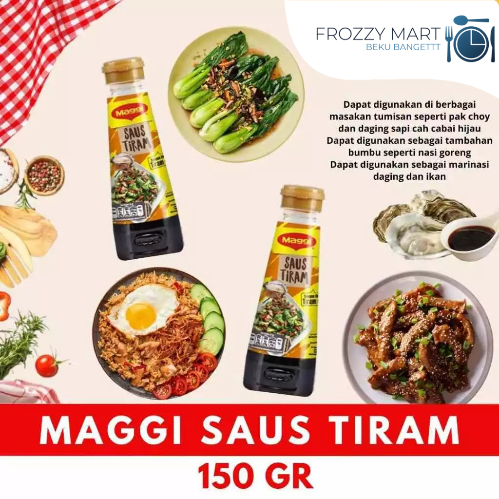 

MAGGI Saus Tiram 150g – Saus Masak Gurih Lezat untuk Tumisan, Marinasi, dan Aneka Masakan