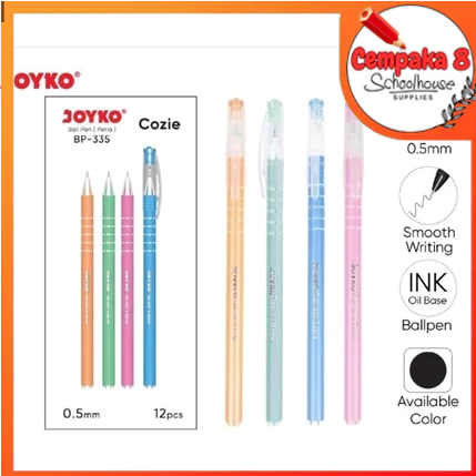

Ball Pen Joyko BP-335 Cozie Warna Pastel