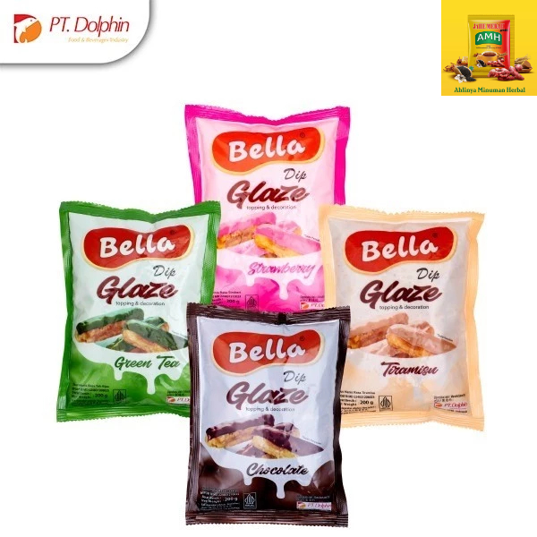 

Bella Dip Glaze 200gr | Chocolate - Strawberry - Tiramisu - Green Tea - Selai - Green Tea
