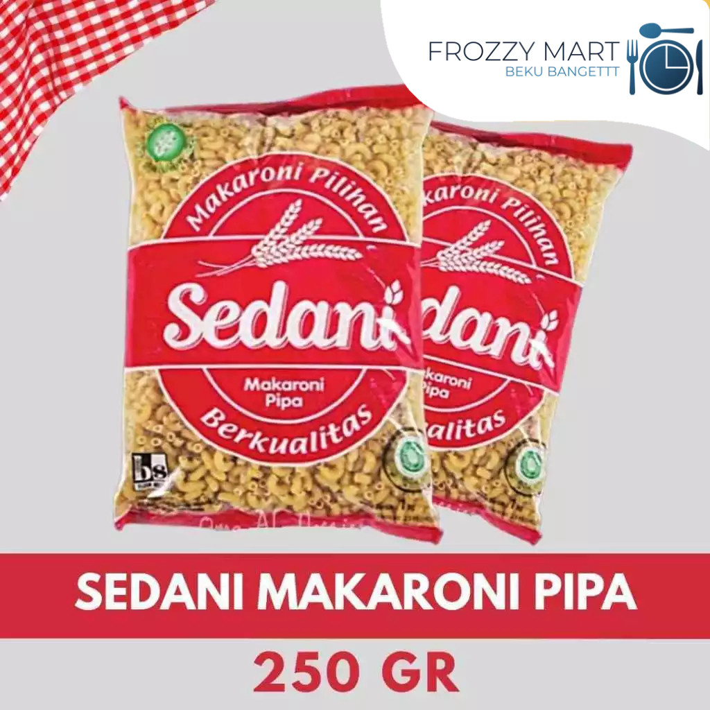 

SEDANI Makaroni Pipa 250gr / 500gr / 1kg – Pasta Pipa Kering untuk Masakan & Salad