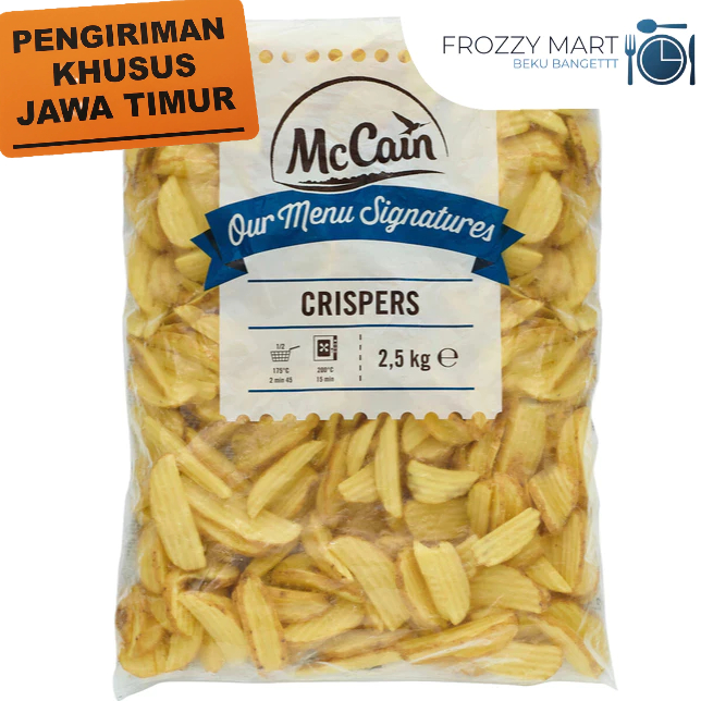 McCain Kentang Crispers 2.5kg - Kentang Goreng Frozen Food Premium Renyah