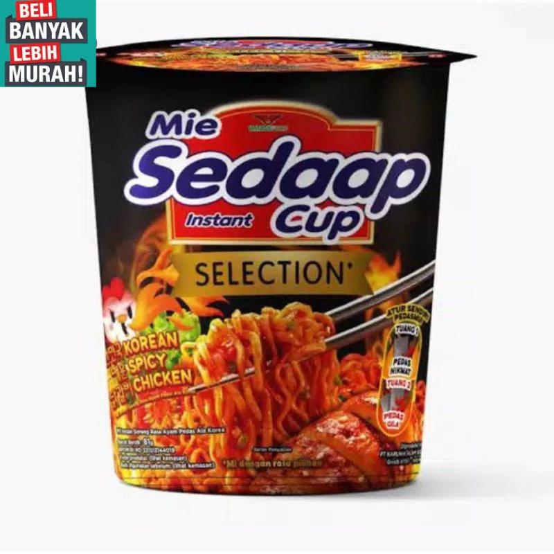 

MIE SEDAAP CUP GORENG KOREAN SPICY CHICKEN ( BELI BANYAK LEBIH MURAH ) xx