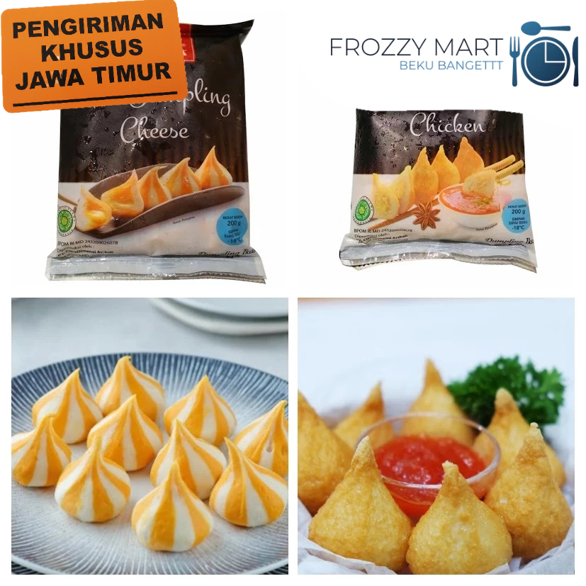 

Cedea Dumpling Cheese & Chicken 200gr | Isi Daging Ayam & Keju Lezat – Frozen Food Praktis