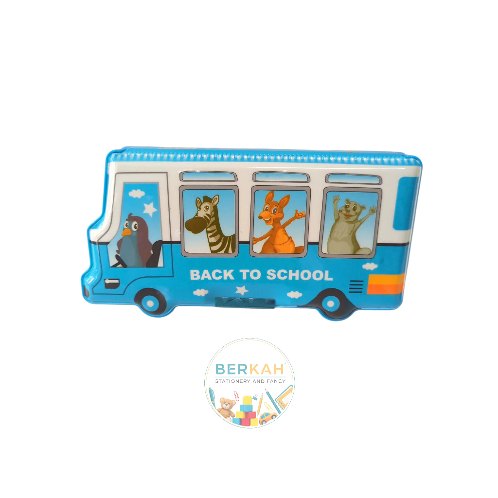 

Tempat Pensil Bus Sekolah Karakter Hewan Lucu - Pencil Case Anak Motif Kartun GP9333