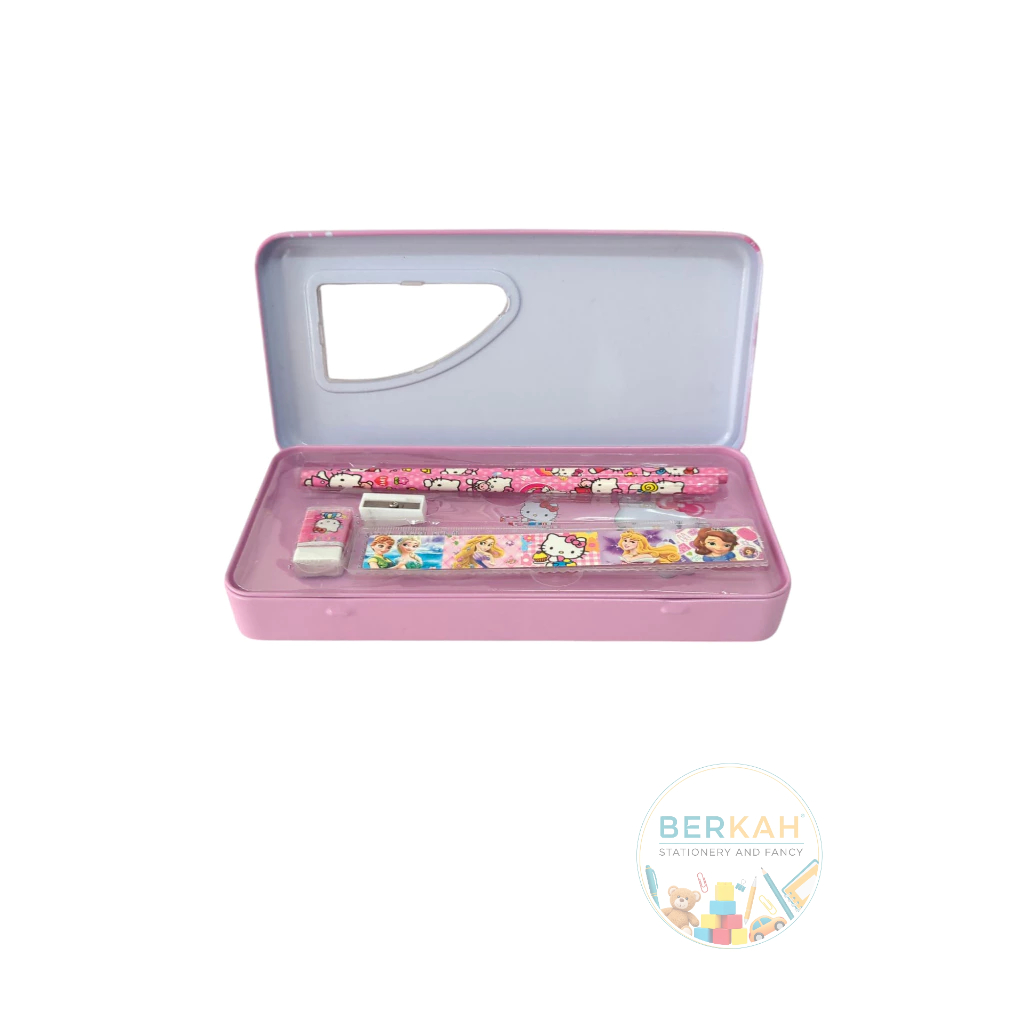 

Kotak Pensil Kaleng Set Alat Tulis Besi Karakter Hello Kitty / Marvel Avengers MS-0802