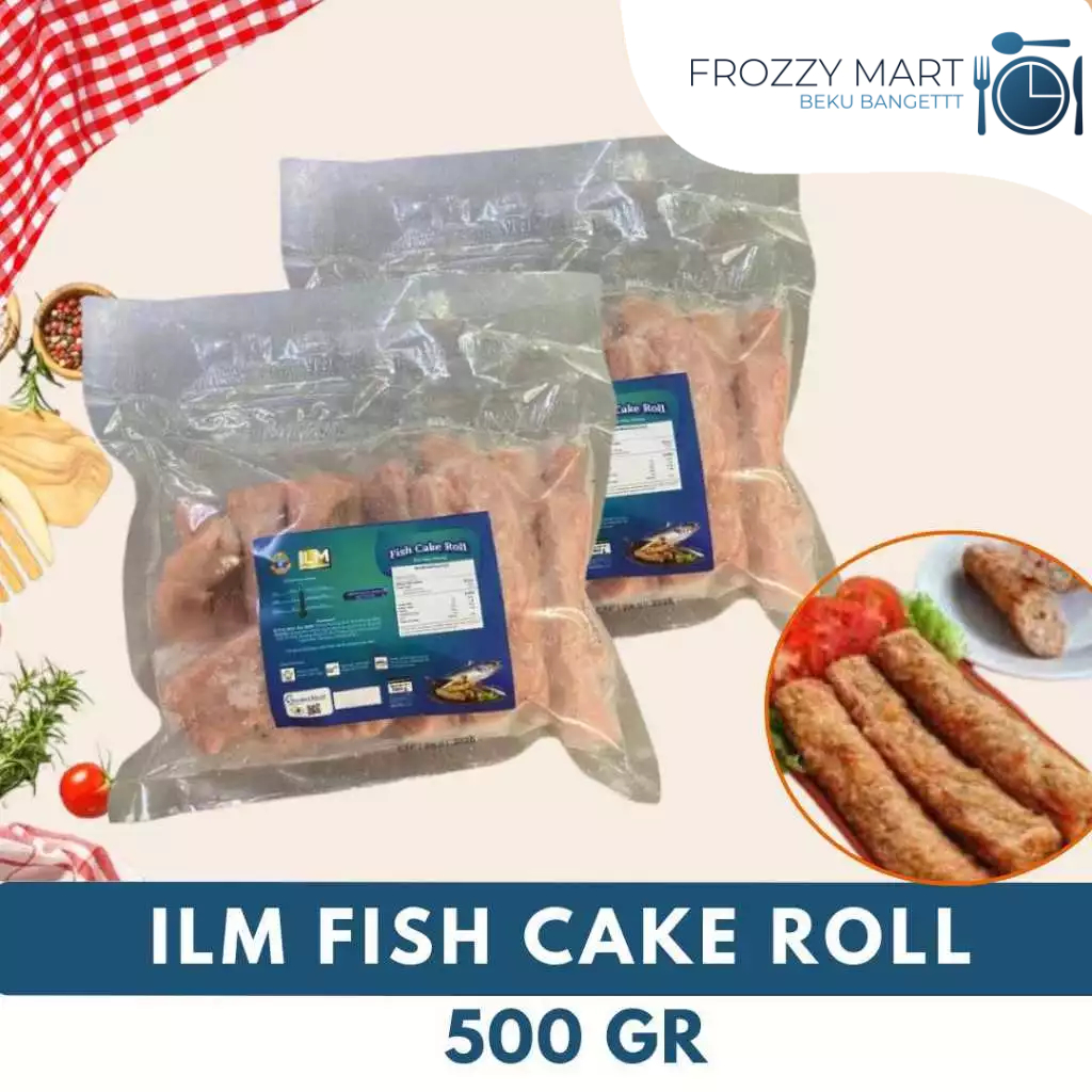 

ILM Roll Frozen 500gr (Fish Cake Roll / Chicken Roll Isi 20 / Veggie Cake Roll) – Olahan Ikan