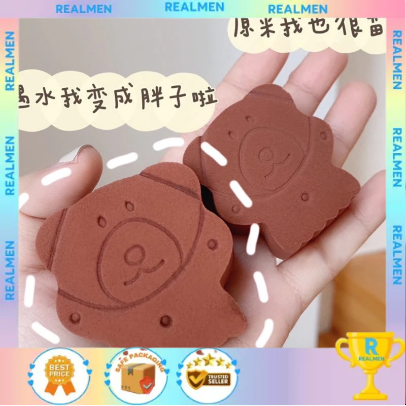 Spon Bedak Roti Biskuit Foundation Makeup - Spons Roti Biskuit / Spons Bedak Lucu