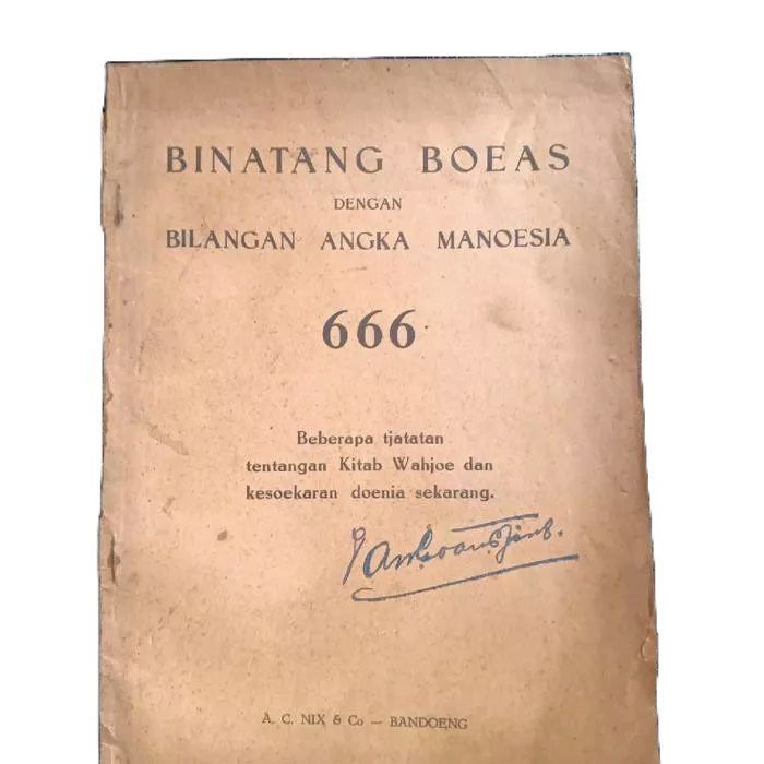 buku bintang boeas dengan bilangan angka manoesia 28 halaamn ejaan oe
