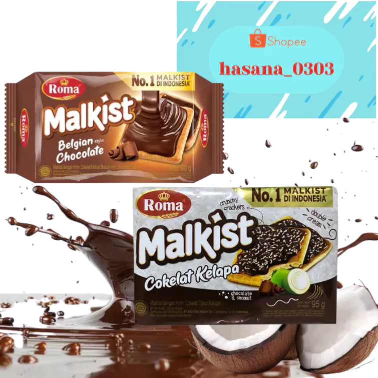 

Roma Malkist Crackers 90 Gram [ Belgian Chocolate - Kelapa ]