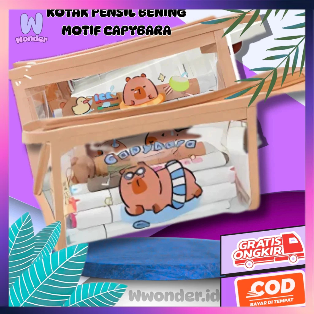 

WW Kotak Pensil Motif Capybara Best Seller KP14