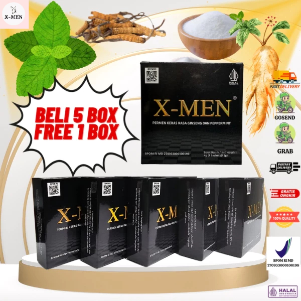 

X-MEN PERMEN STAMINA GINSENG RASA PEPPERMINT