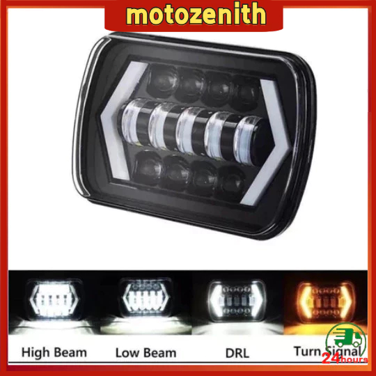 NEW Lampu Led Kotak 7inch Jeep Katana Feroza L300 - Headlamp lampu utama mobil motor Kota