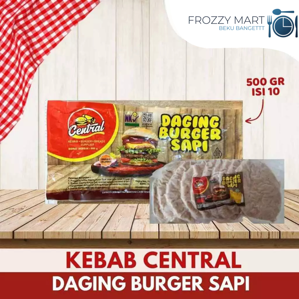 

KC Daging Burger Sapi 500gr Isi 10 – Patty Siap Masak untuk Burger Homemade