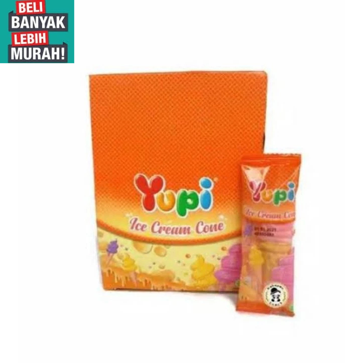 

YUPI ICE CREAM CONE 1 BOX ISI 24 PCS ( BELI BANYAK LEBIH MURAH )++