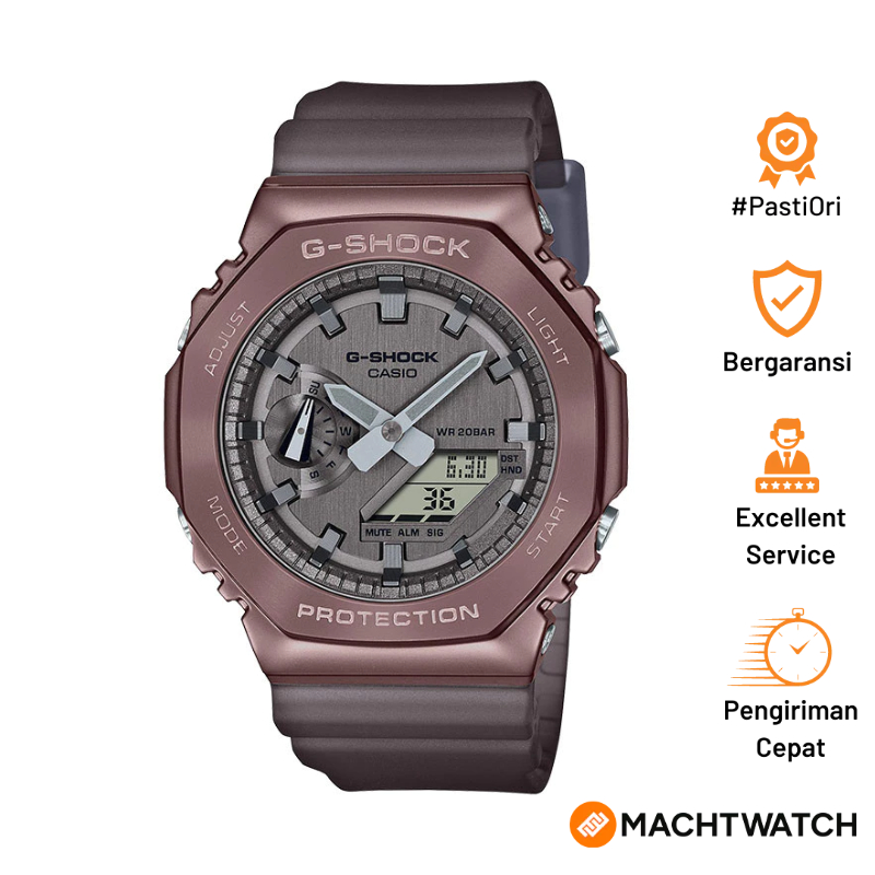 [PESTA TENGAH TAHUN] Casio G-Shock GM-2100MF-5ADR GM-2100MF GM2100MF CasiOak Midnight Fog Grey Analo