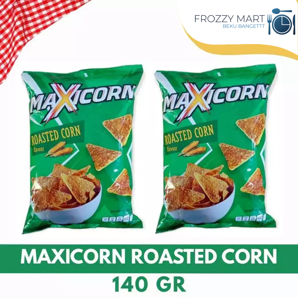 

Maxicorn 140gr – Roasted Corn, Nacho Cheese, BBQ | Jagung Snack Renyah Gurih
