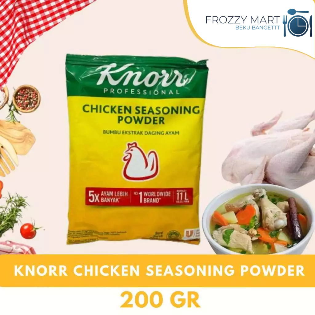 

KNORR Chicken Seasoning Powder 200g – Kaldu Ayam Bubuk Serbaguna