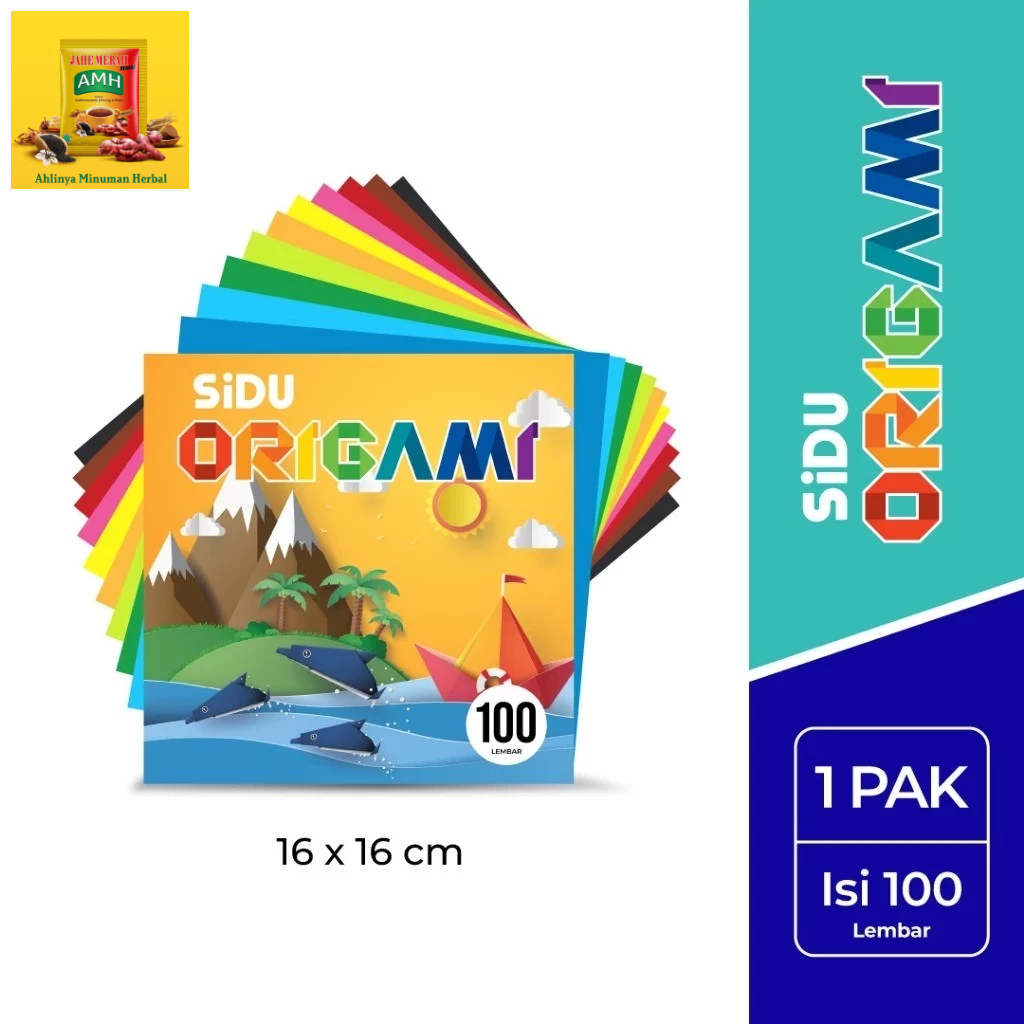 

SIDU Kertas Origami 16 x 16 cm - 100 Lembar | Kertas Origami | Kertas Lipat