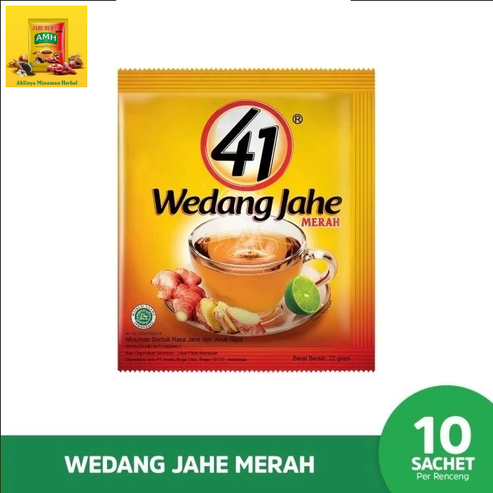 Minuman Jahe 41 Wedang Jeruk Nipis Jahe Merah ISI 10 Sachet | Wedang Jahe