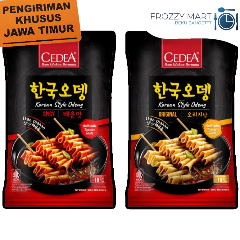 

Cedea Korean Odeng Spicy dan Original - 480gr isi 12 tusuk / Odeng Frozen Food Halal