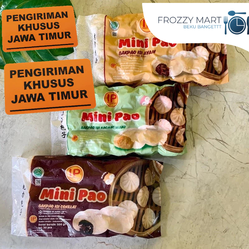 

Indo Pratama (IP) Minipao – Isi 30 pcs | Cokelat • Ayam • Kacang Hijau