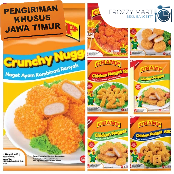 

Champ Chicken Nugget Series | Original, Coin, Crunchy, ABC, Nugget 123, Hot Spicy Lv. 5