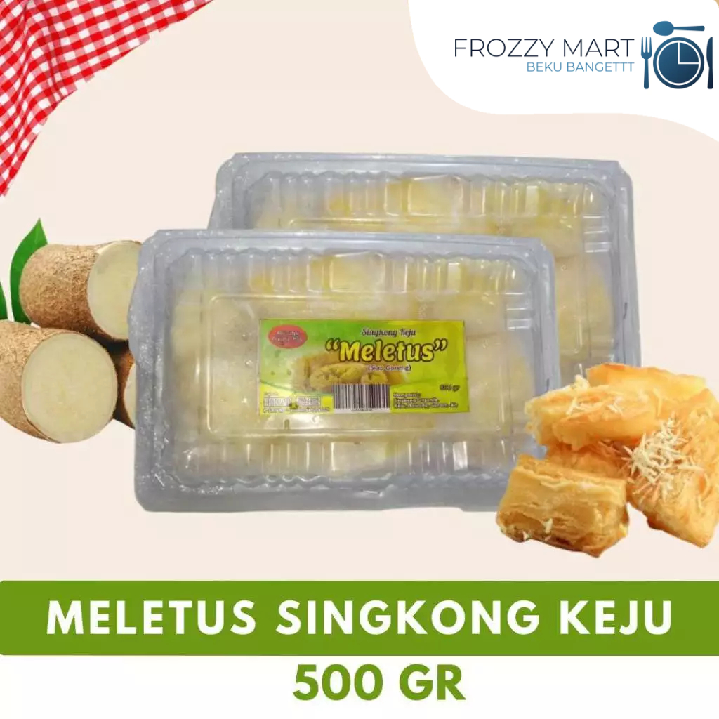 

Meletus Singkong Keju Frozen 500gr – Snack Singkong Goreng Beku Renyah Gurih