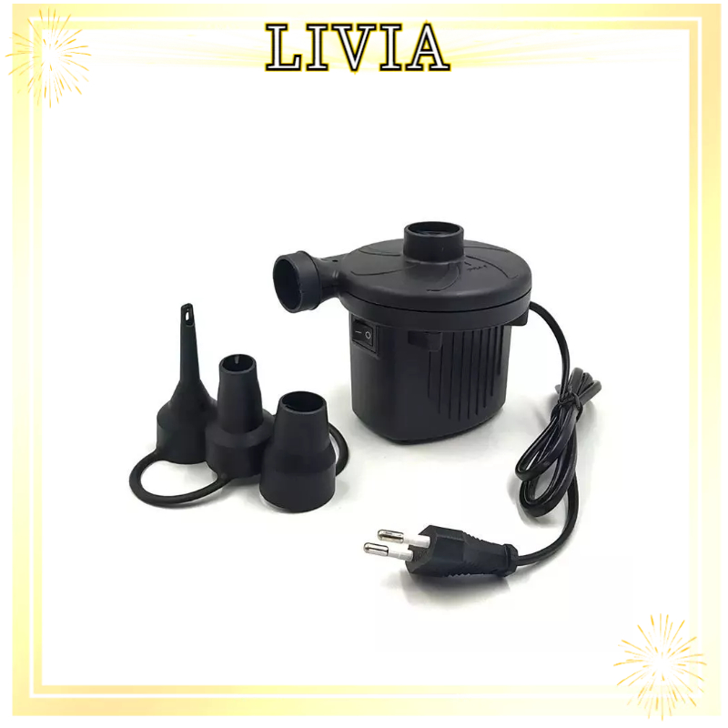 LIVIA Pompa Angin Elektrik/Pompa Otomatis Kasur Angin/Pompa Udara Otomatis