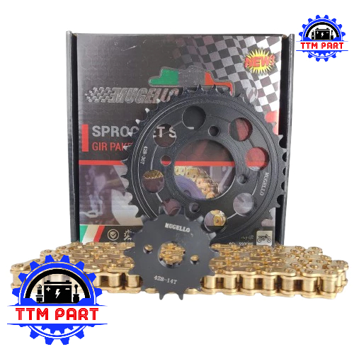 GEAR PAKET BAJA  HONDA GRAND 14T / 36T 428H - 100L PNP LEGENDA 1 2 / ASTREA / PRIMA / C800/ C70 C700