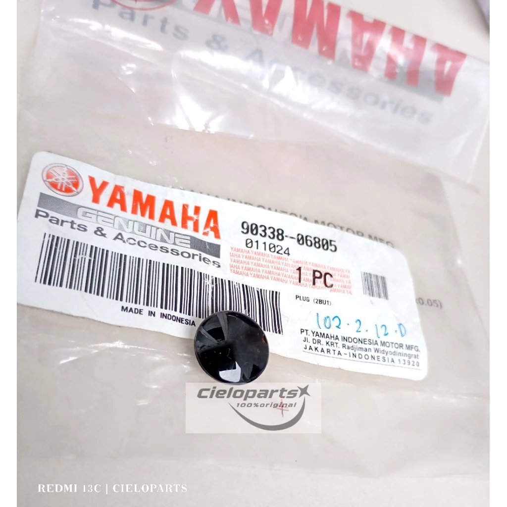 Plug Tutup Baut L Raiser Stang Setir Stir X Ride Fino Vixion Xabre 90338-06805