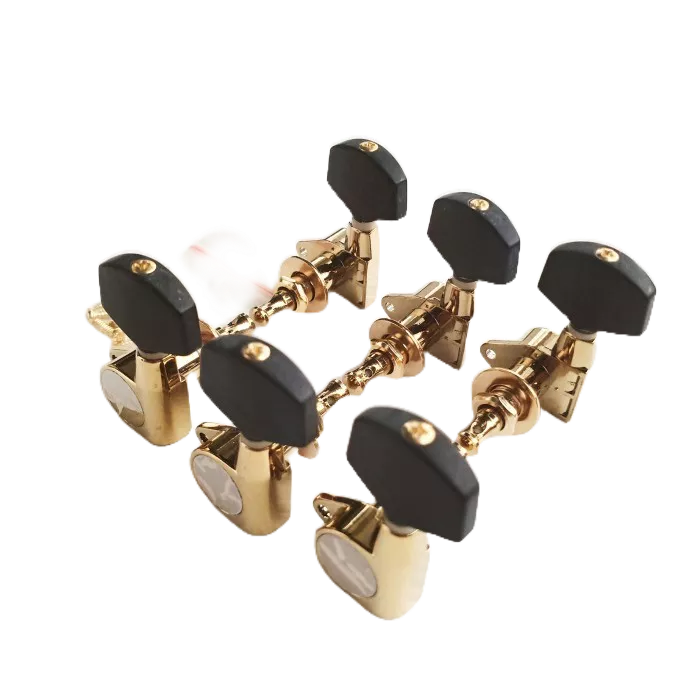 Guitar Cube Dryer Electric Acoustic 3R3L Set Black Gold / Machine Head Gitar