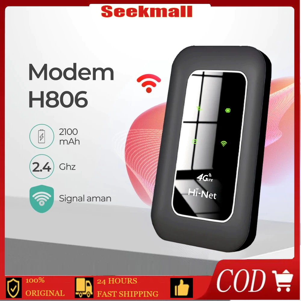 H806 Mifi Modem Wifi 4G/5G LTE All Operator Unlock SIM Card 150Mbps with 2100mAh Battery Travel USB 