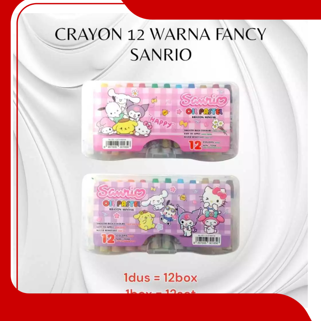 

CRAYON 12 WARNA MOTIF SANRIO FANCY MURAH