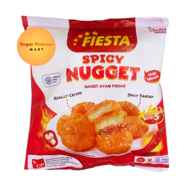 

(SMM) Fiesta Spicy Chicken Nugget 400GR Nugget Pedas Hot