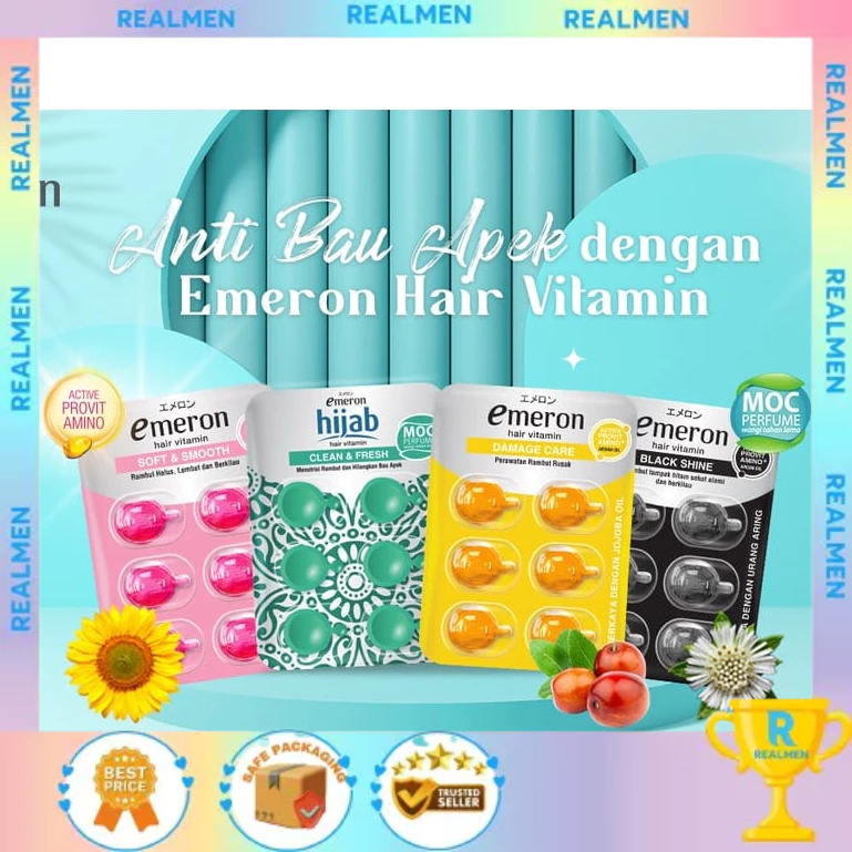 Emeron Hair Vitamin Blister | Hair Vitamin Emeron | Vitamin Rambut Isi 6pcs