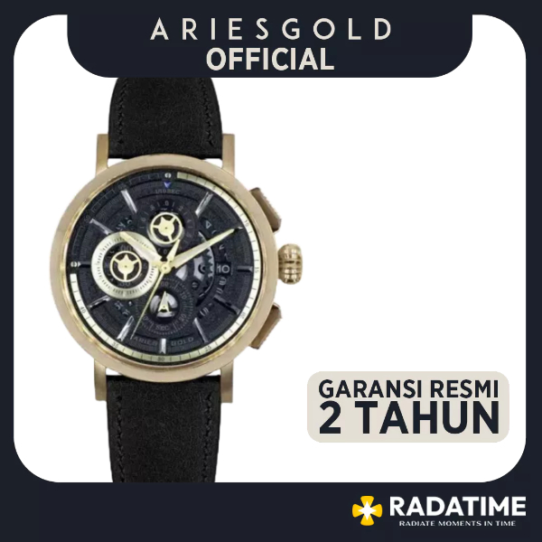 [FREE MUG] Jam Tangan Pria Aries Gold Inspire Hawk 100% Original Gold G-7018-G-BK