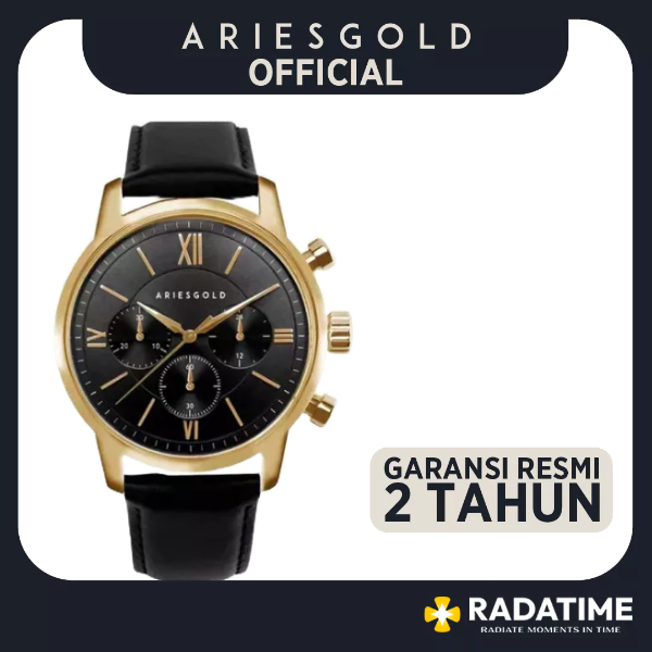 [FREE MUG] Jam Tangan Pria Aries Gold Urban Eternal 100% Original Gold G-1027-G-BKG