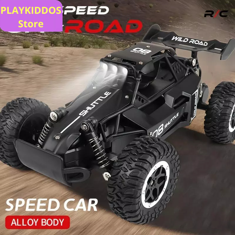 Mainan Mobil Balap  RC Mobil Remote Control Mobil Offroad dengan Lampu Bahan Alloy 2,4Ghz Remot 20KM