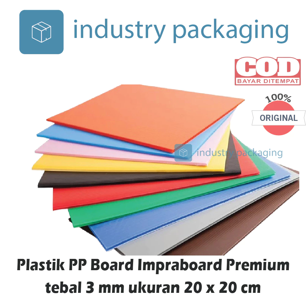 

Impraboard Imfraboard Premium Lembaran Tebal 3 mm ukuran 20 x 20 cm PP Board ART Board