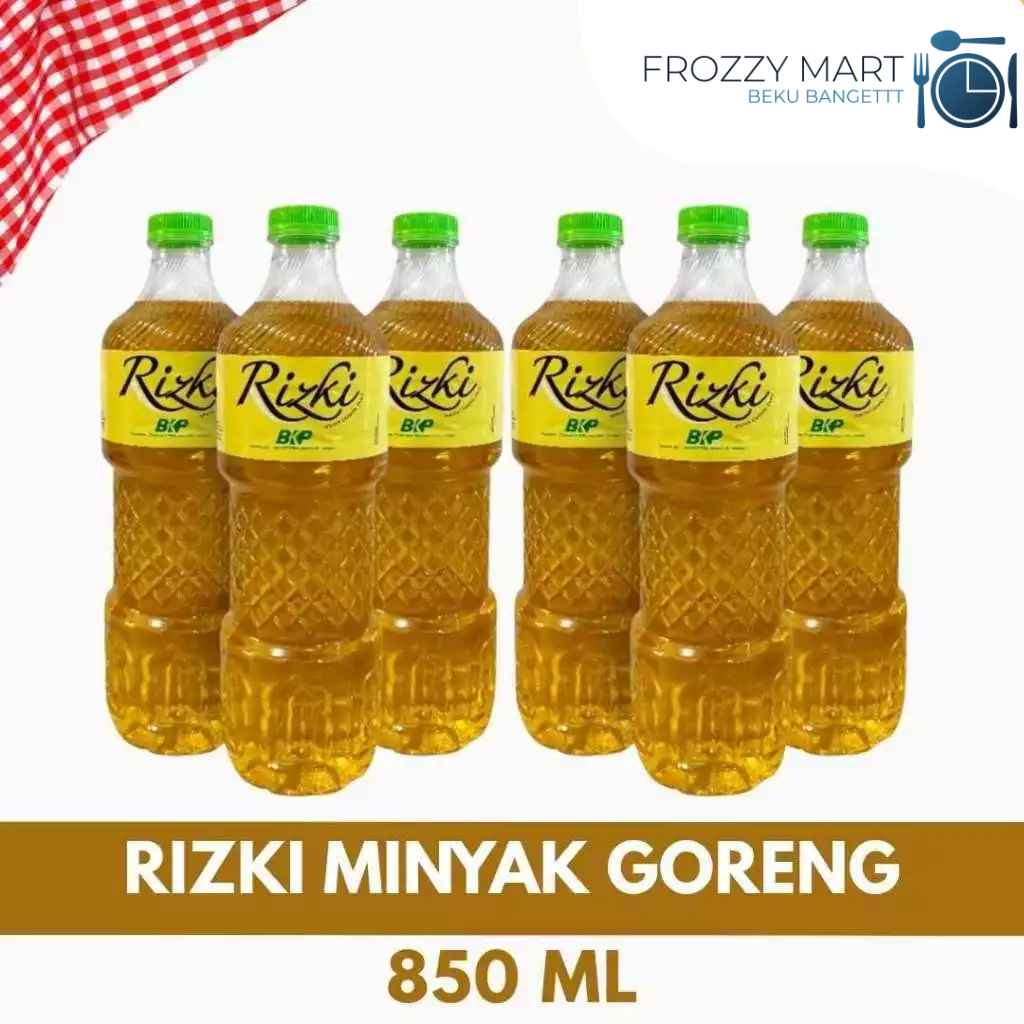 

RIZKI Minyak Goreng 850ml – Minyak Jernih, Hemat & Berkualitas untuk Masakan Harian