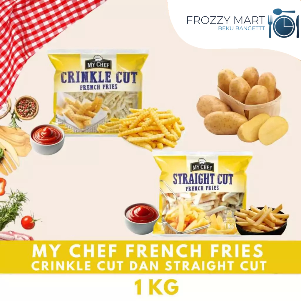

MY CHEF FRENCH FRIES STRAIGHT CUT 1 KG