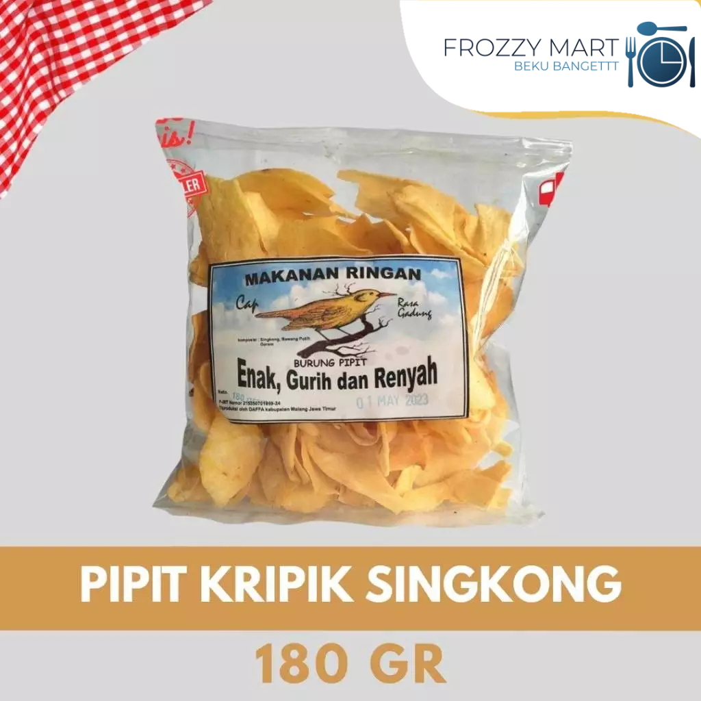 

Pipit Kripik Singkong – 180 g & 360 g | Renyah Gurih, Kripik Tradisional Indonesia
