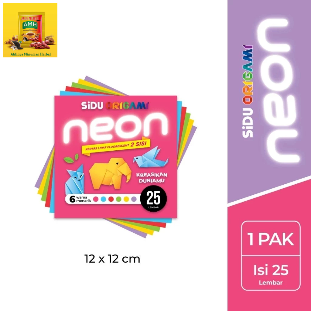 

SiDU Kertas Origami Neon 12 x 12 cm | Kertas Origami | Kertas Lipar